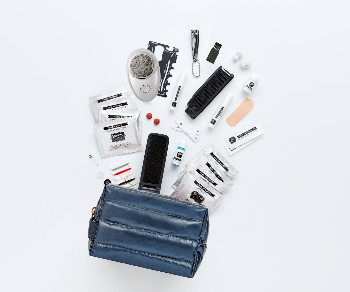 Hemergency Kit | Puffer, Men's, Holiday, Christmas Gift in Blue | Pinch Provisions