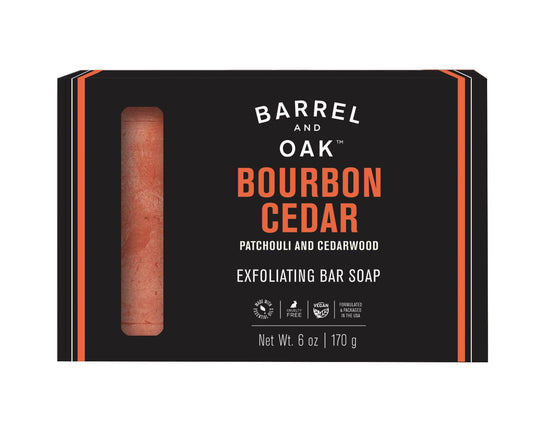 Exfoliating Soap Bar - Bourbon Cedar | Barrel and Oak