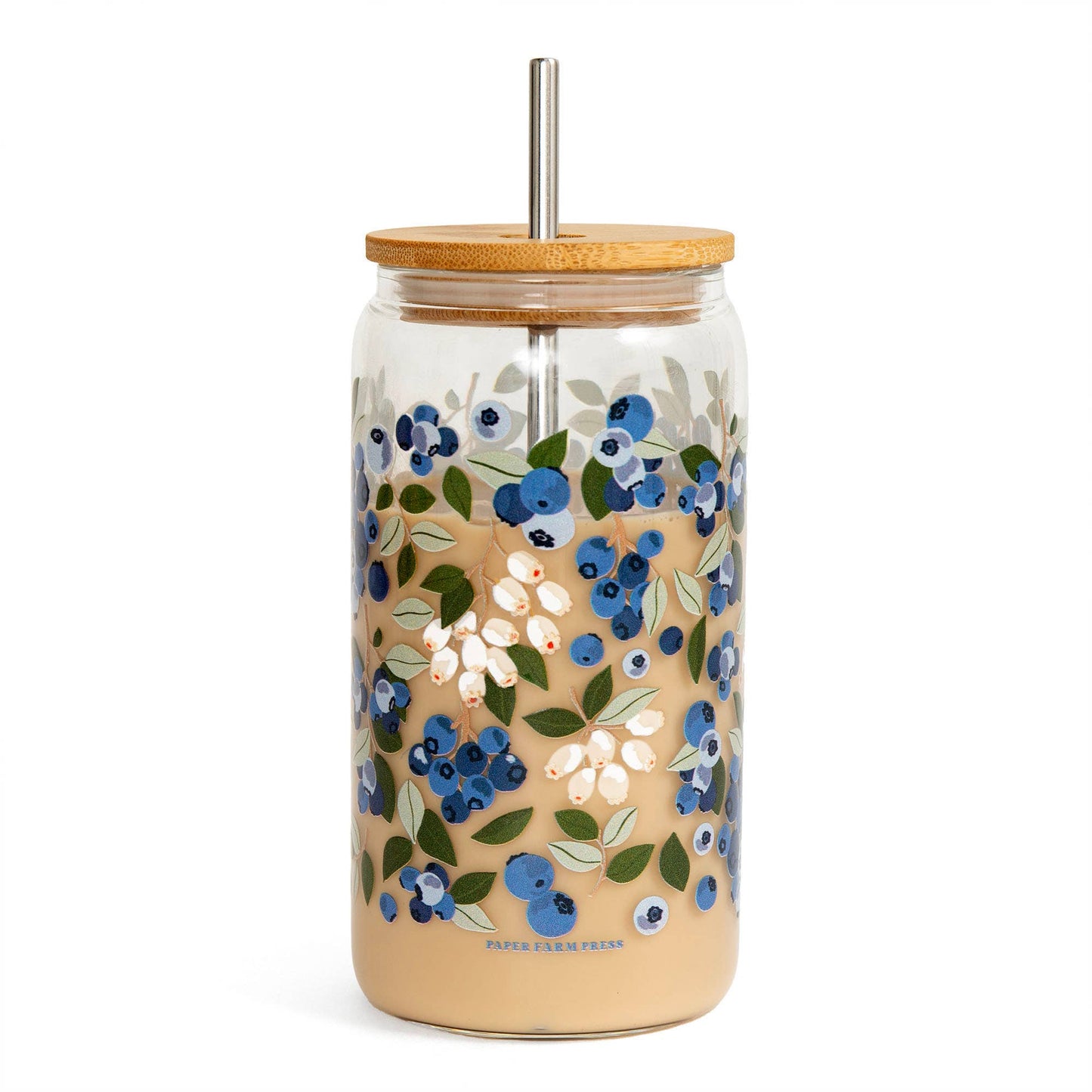 Blueberry Field Glass Can | Paper Farm Press