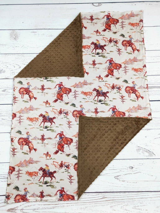 Minky Rodeo Western Blanket | SK