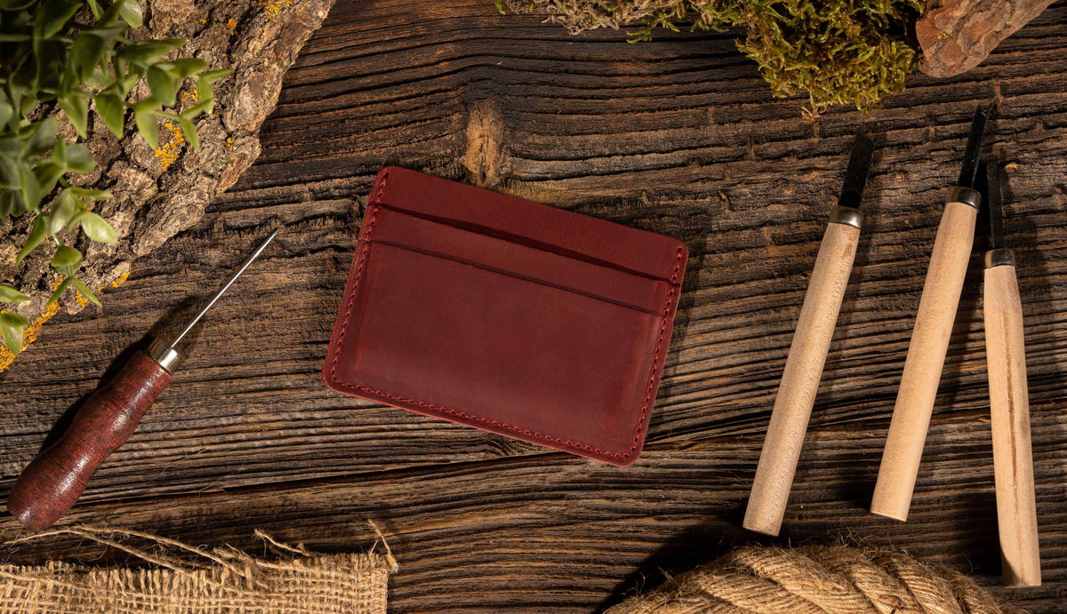 Leather Card Holder Wallet, Handmade Wallet for Men | American Leather Goods