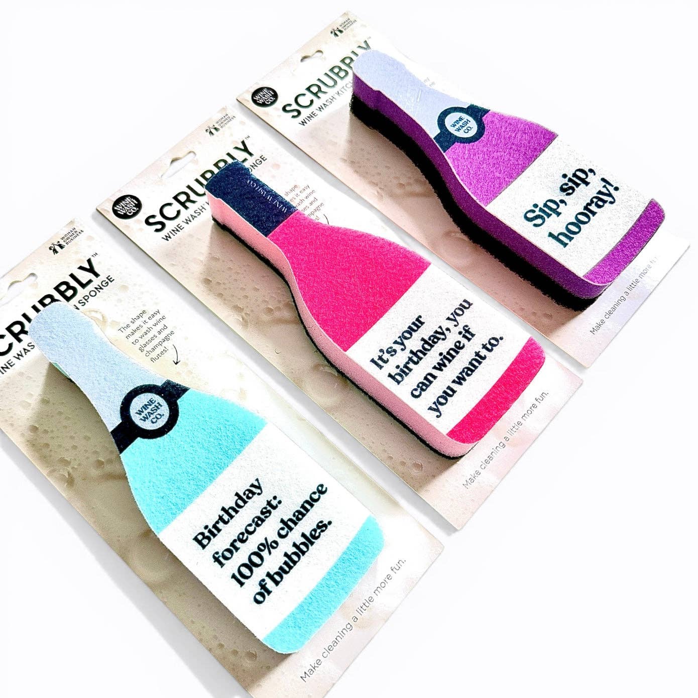 Wine Wash Co. - Scrubbly™ Sponge - Sip Sip Hooray