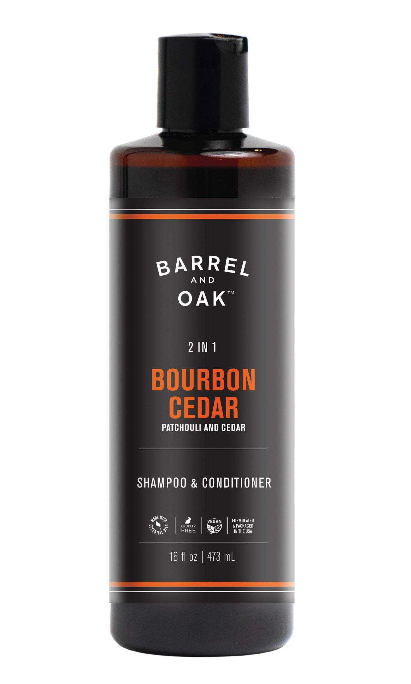 2-in-1 Shampoo and Conditioner -  Bourbon Cedar 16 fl oz