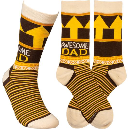 Awesome Dad Socks | Primitives by Kathy