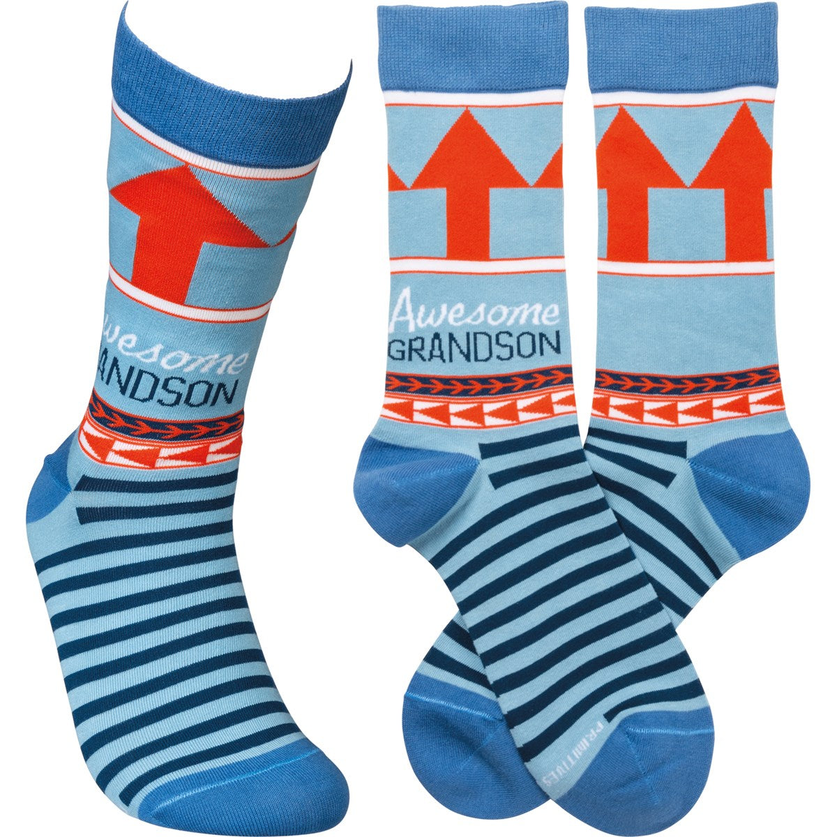 Awesome Grandson Socks | Primitives by Kathy