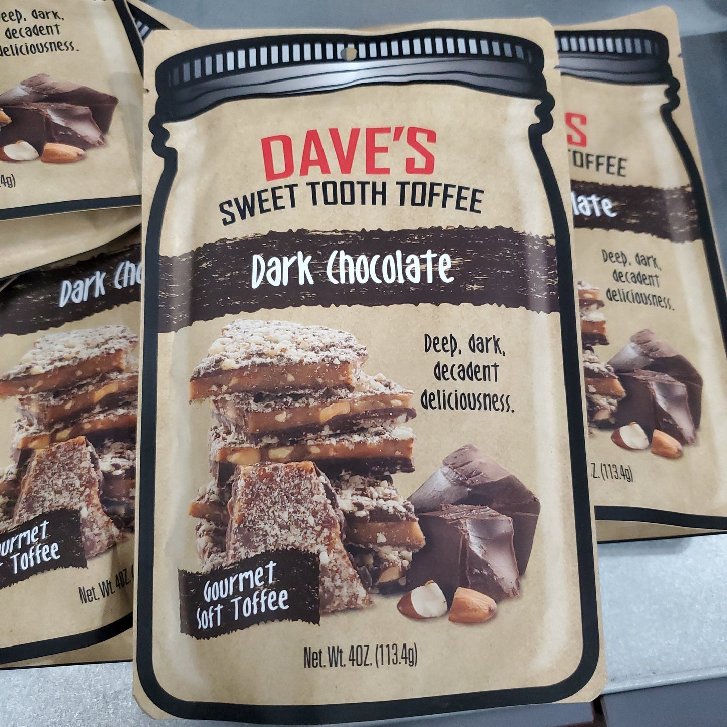 Dark Chocolate Toffee | Dave's Sweet Tooth Toffee