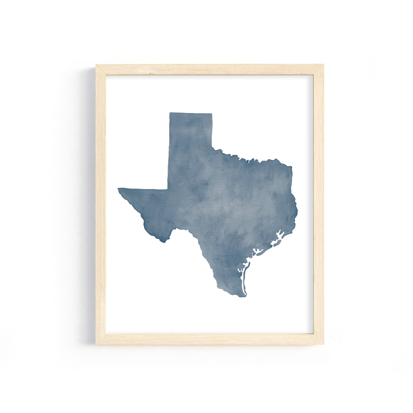 Texas watercolor print: 5x7 / Plain watercolor