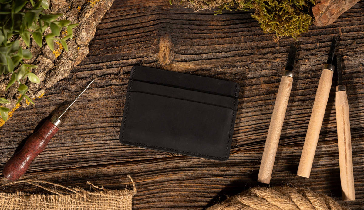 Leather Card Holder Wallet, Handmade Wallet for Men | American Leather Goods