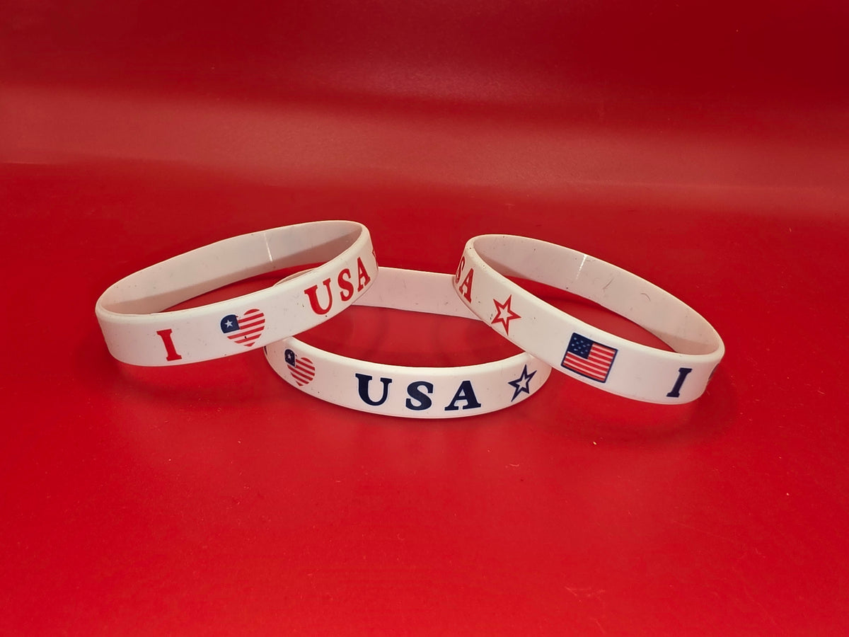 Patriotic Rubber Bracelets | Timber and Tweed Outfitters