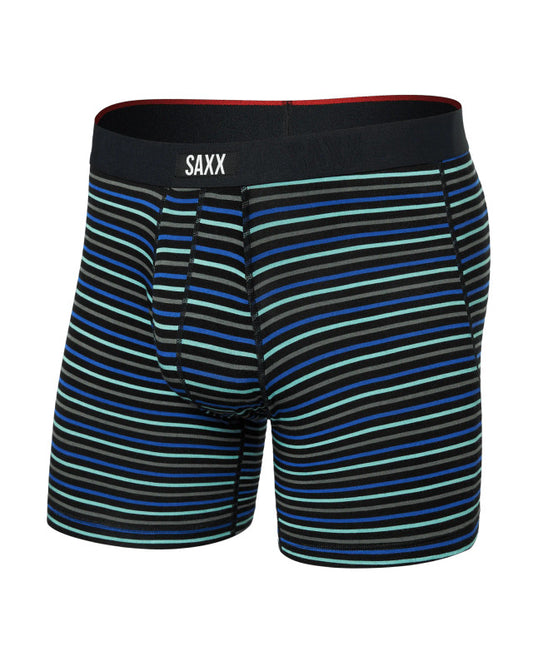 VIBE XTRA SUPER SOFT BOXER BRIEF FLY-GENT'S STRIPE-SPORT BLUE | SAXX