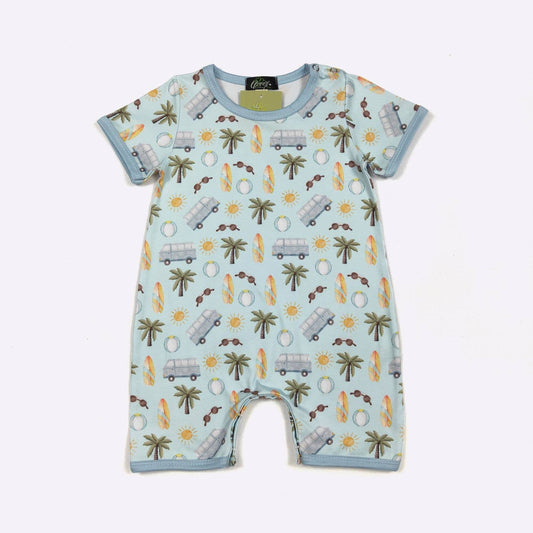 Beach Dude Boy Romper | Clover Cottage