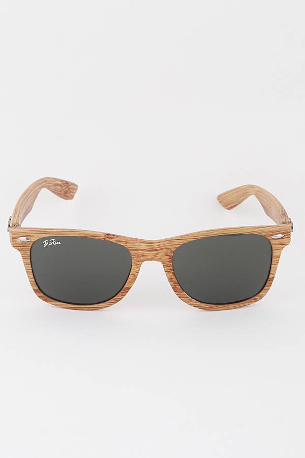 Wood Textured Wayfarer Sunglasses: MIX | SN