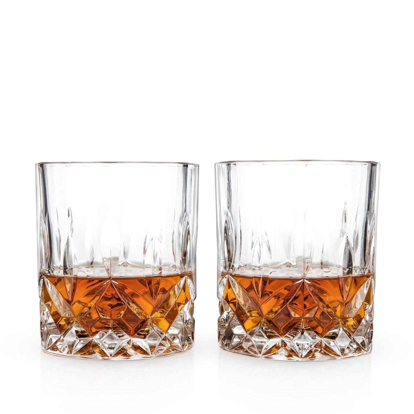 Admiral™ Stemless Crystal Lowball Tumblers Set | Viski
