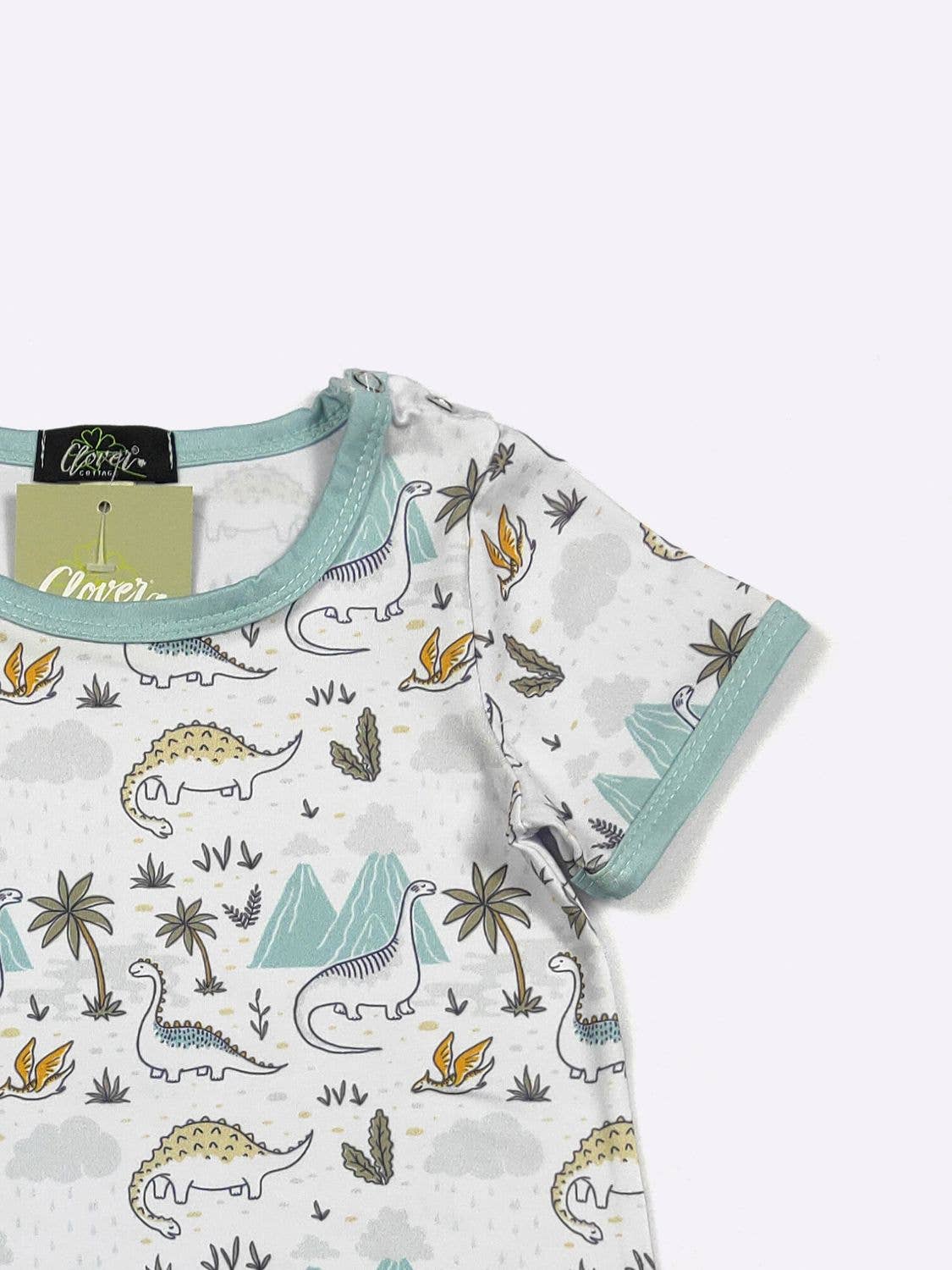 Brachiosaurus Boy Romper | Clover Cottage