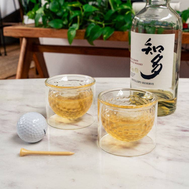 Golf Ball Glasses | Kikkerland Design Inc