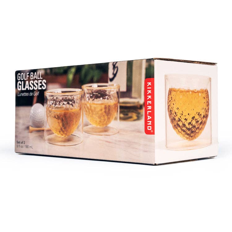 Golf Ball Glasses | Kikkerland Design Inc