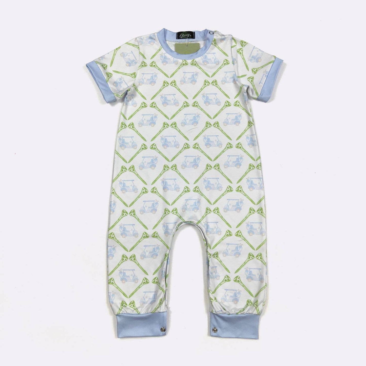 Tee Time Boy Romper | Clover Cottage