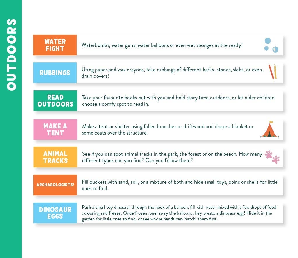 Things to do outdoors: 100 Activities | Hachette Book Group