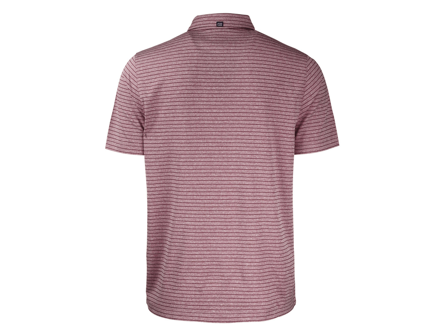 Cutter & Buck Forge Eco Heather Stripe Recycled Mens Polo: College Purple Heather / Large / MCK01303