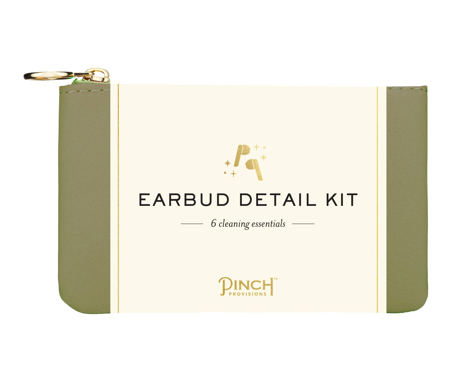 Earbud Detail Kit | Navy Vegan Leather Pouch | Pinch