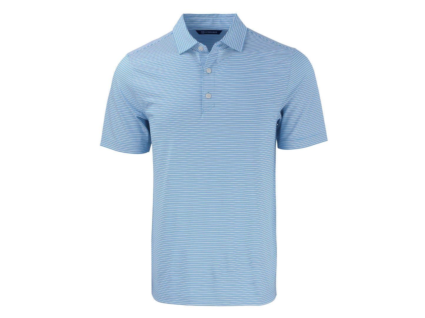 Cutter & Buck Forge Eco Double Stripe Recycled Mens Polo: College Purple/White / Medium / MCK01302