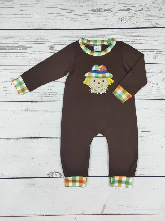 Baby Scarecrow Appliqué Romper