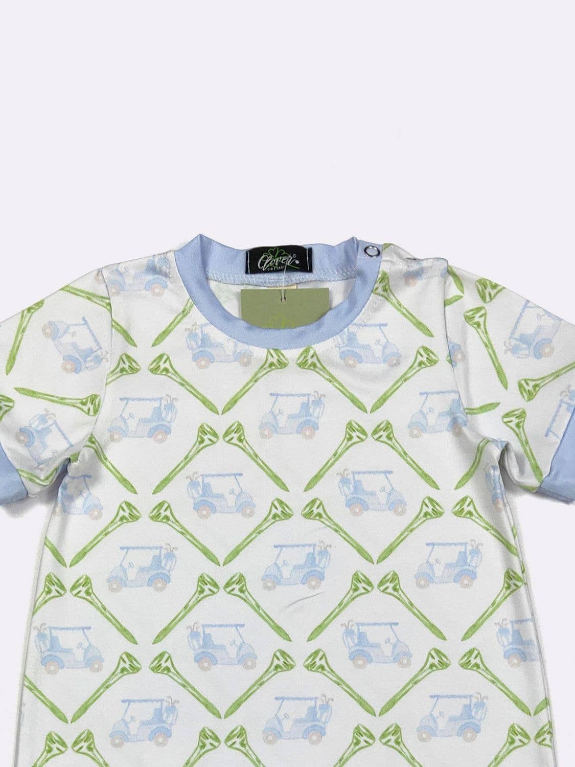 Tee Time Boy Romper | Clover Cottage