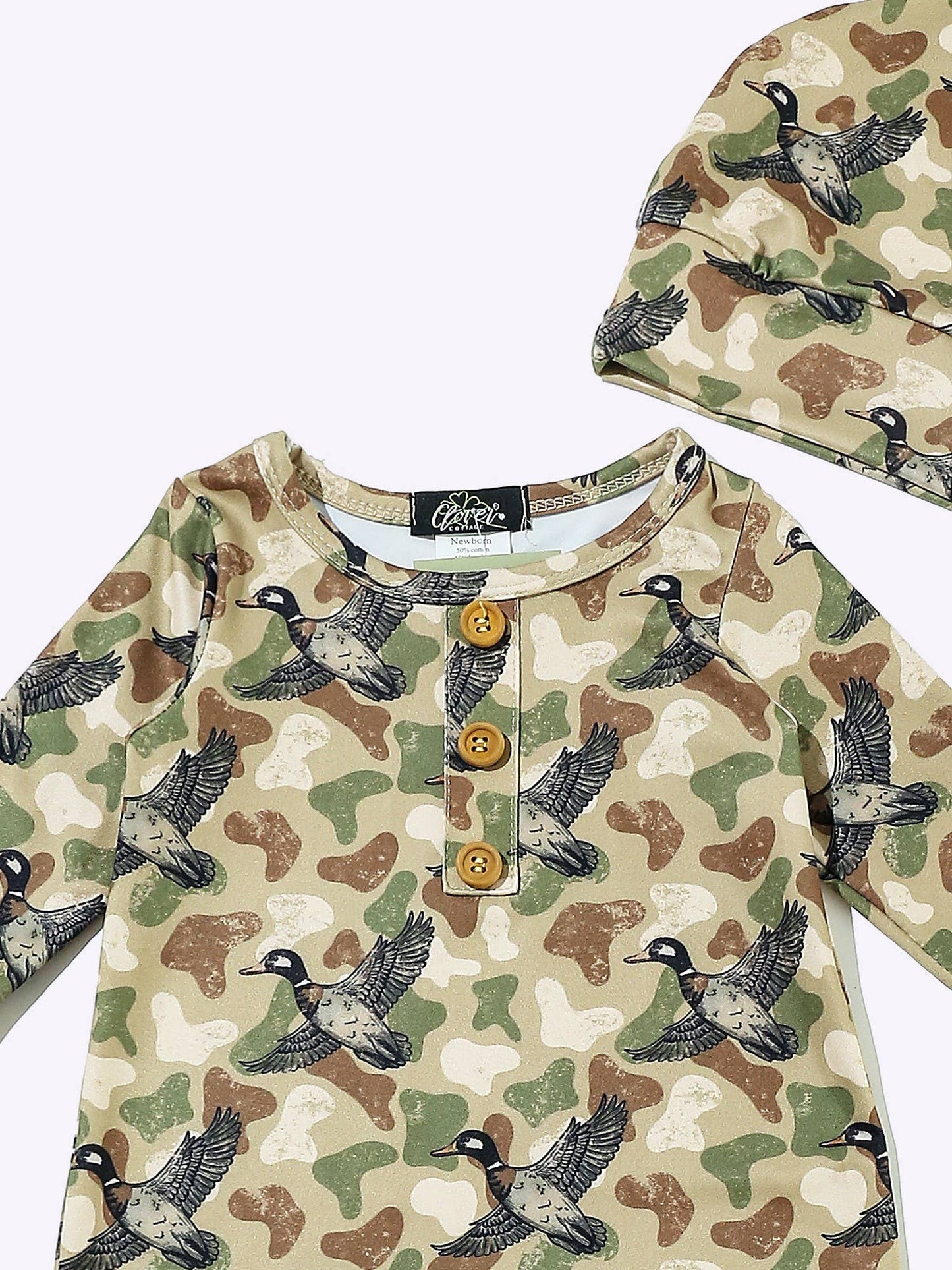 Camo Duck Knotted Gown