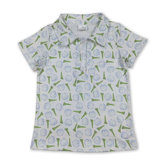 Youth Short Sleeves Golf Tee Polo