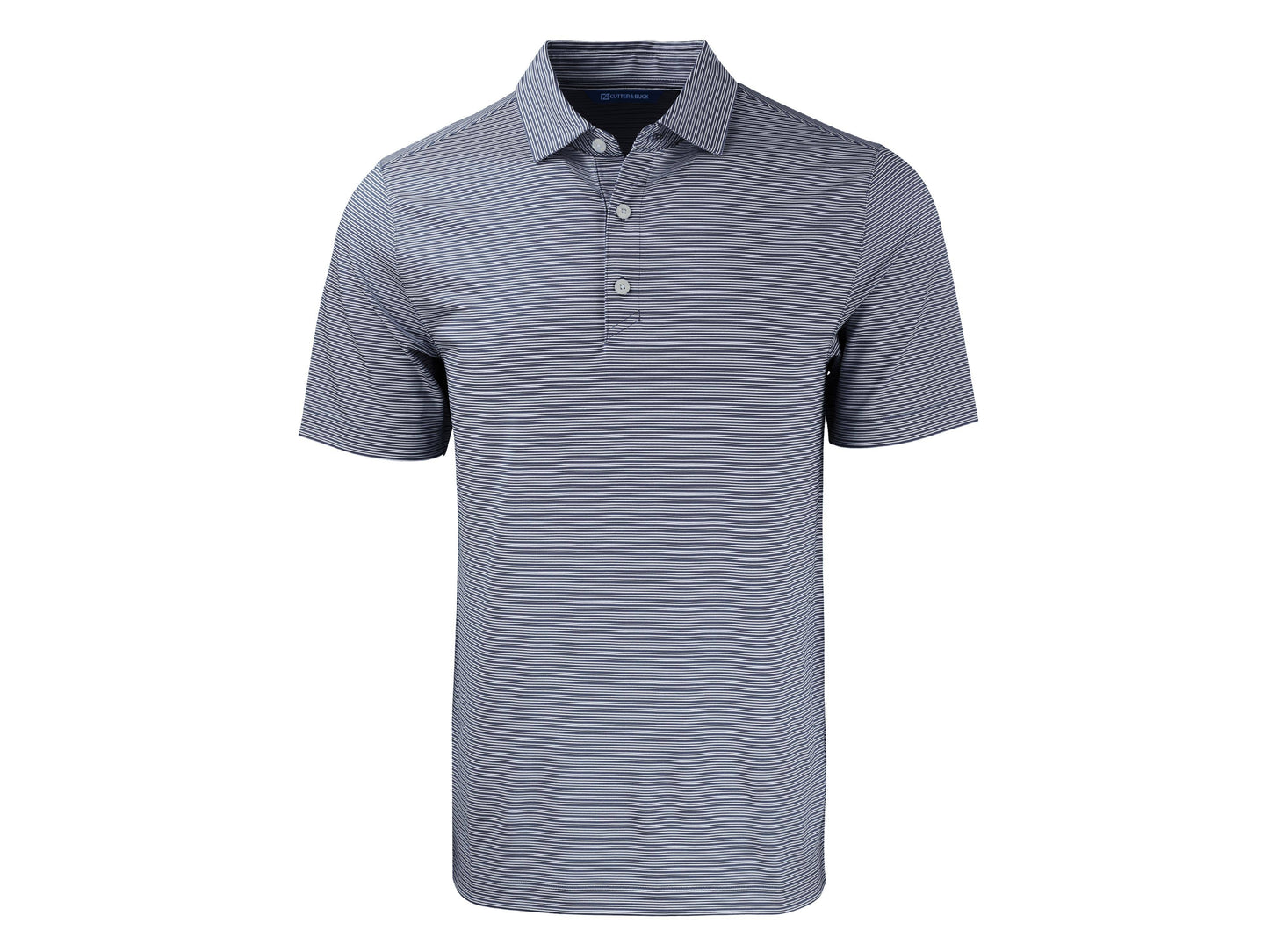 Cutter & Buck Forge Eco Double Stripe Recycled Mens Polo: College Purple/White / Large / MCK01302