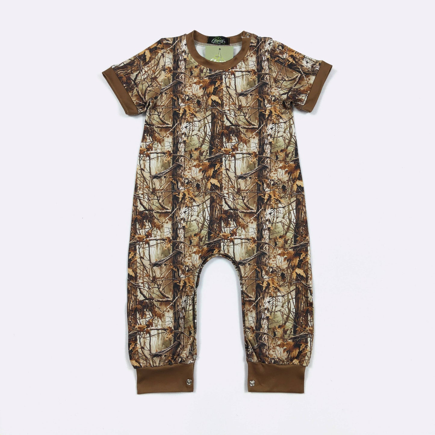 Tree Camo Boy Romper