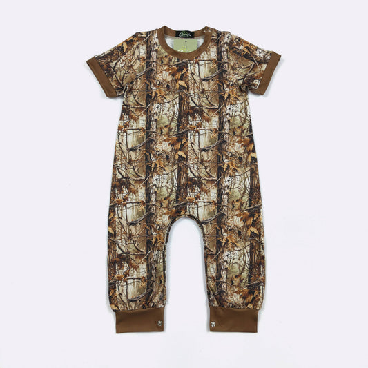 Tree Camo Boy Romper