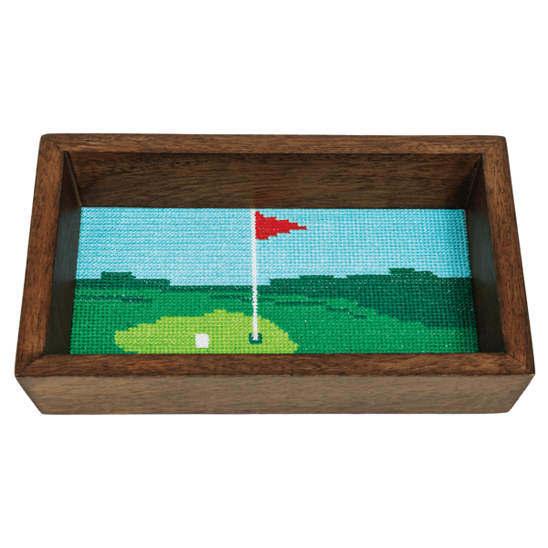 Golf Needlepoint Tray | Mud Pie