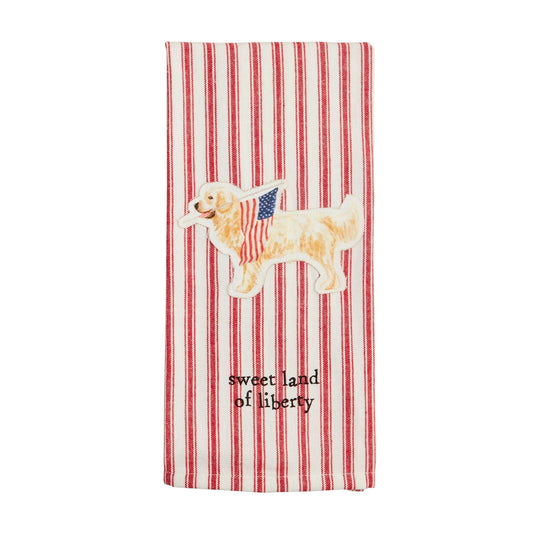 Dog Patch Americana Towel | Mud Pie