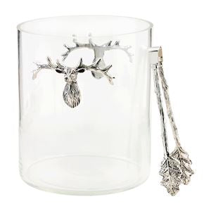 Deer Ice Bucket & Tong Set | Mud Pie