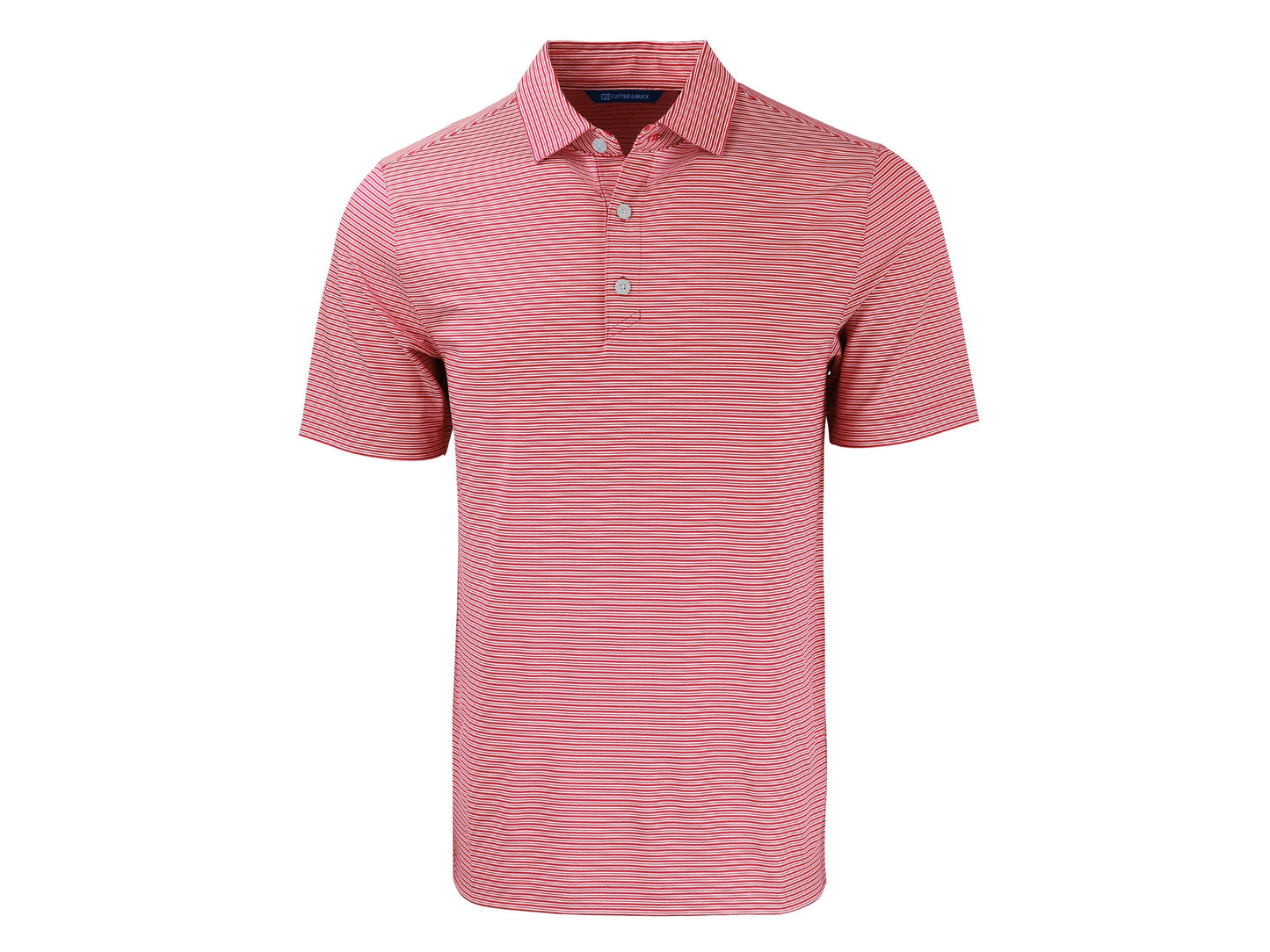 Cutter & Buck Forge Eco Double Stripe Recycled Mens Polo: College Purple/White / Large / MCK01302