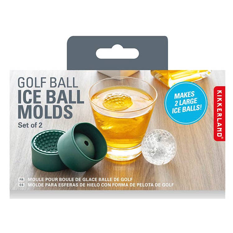 Golf Ball Ice Ball Molds | Kikkerland Design Inc