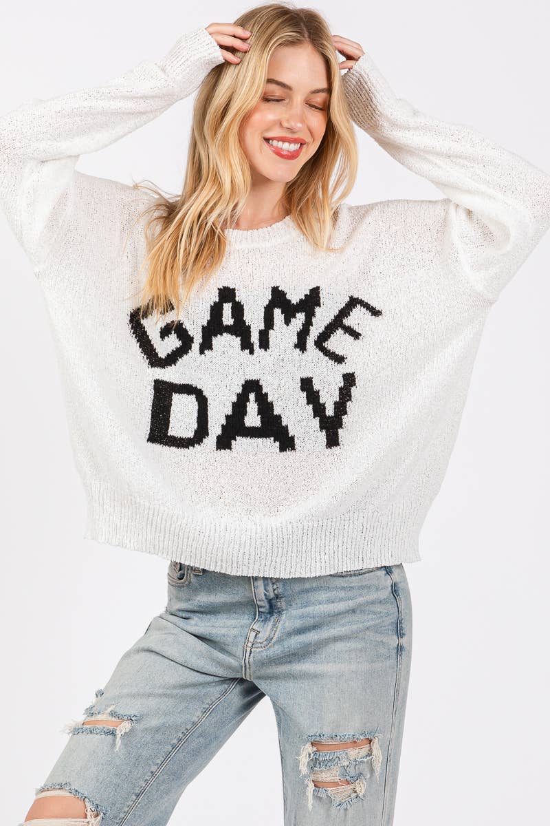 Sewn and Seen - GAME DAY CREWNECK SWEATER TOP