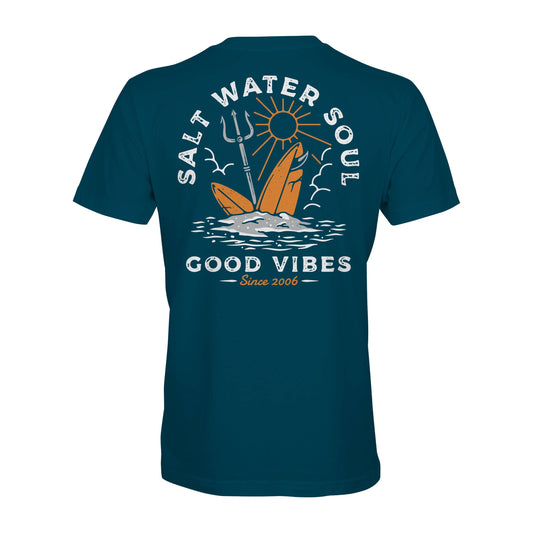 Surf Trident T-Shirt | Salt Water Soul