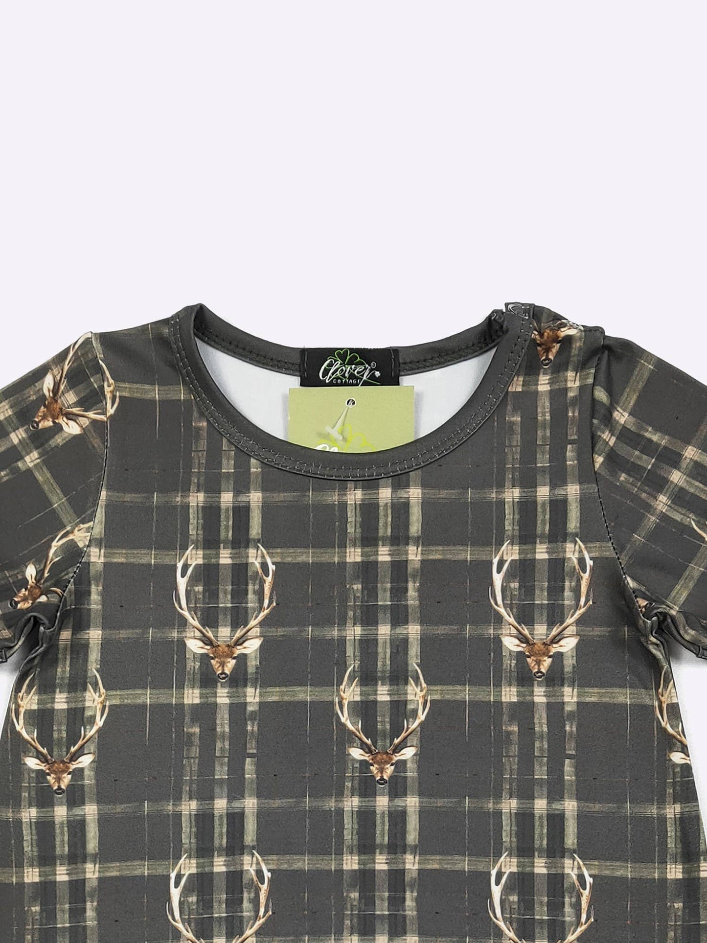 Tartan Buck Boy Romper