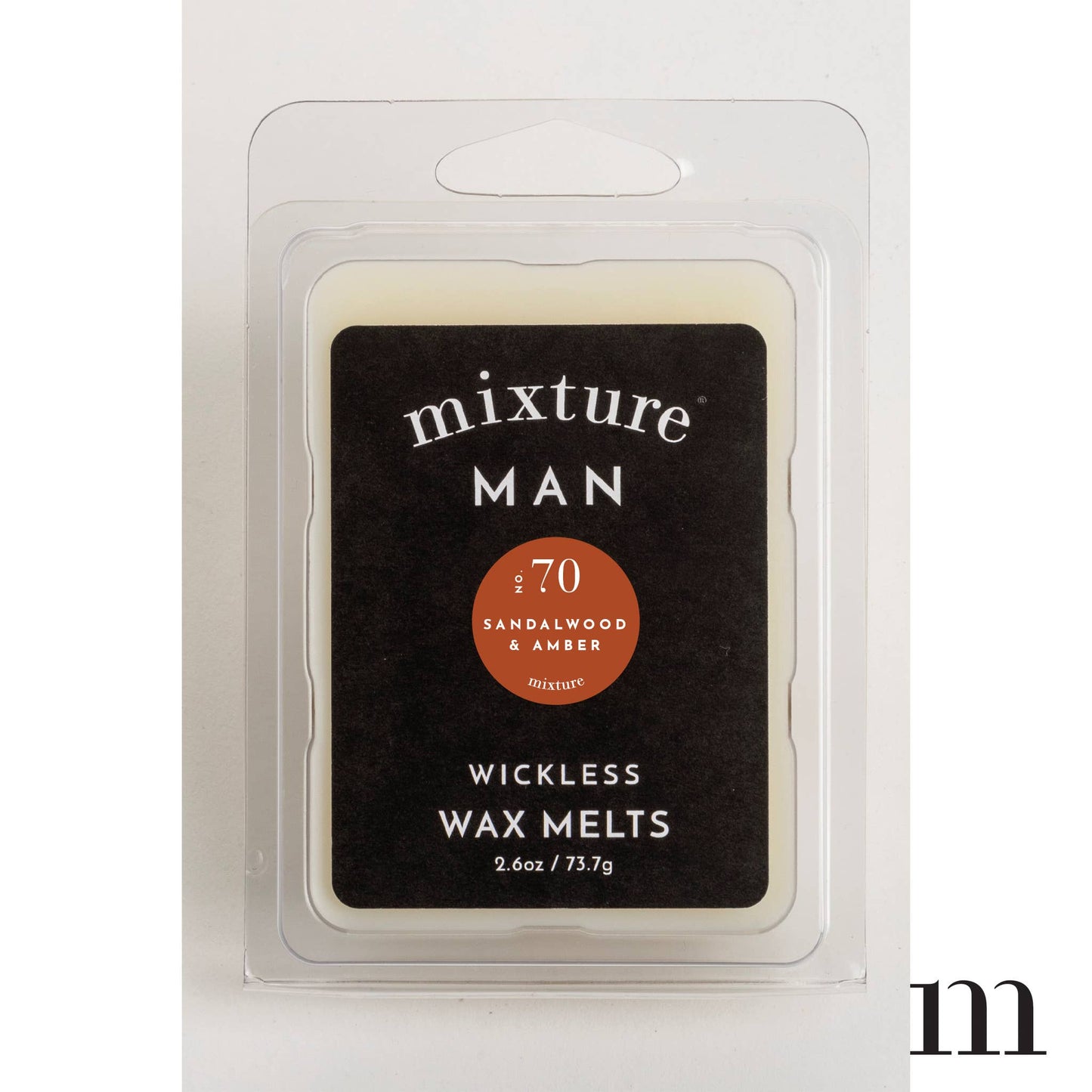 2.6 Oz Mixture Man Melts: No 70 Sandalwood & Amber