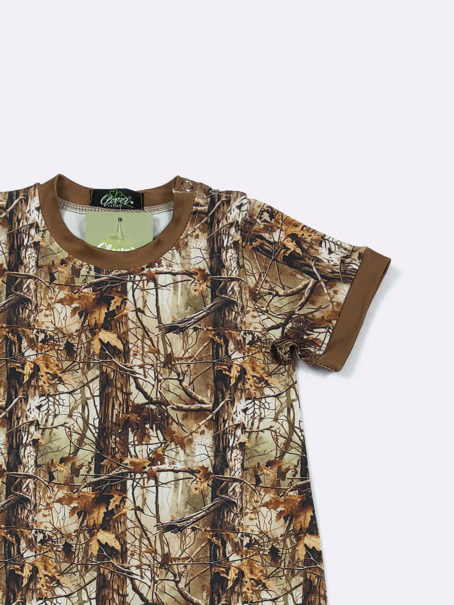 Tree Camo Boy Romper