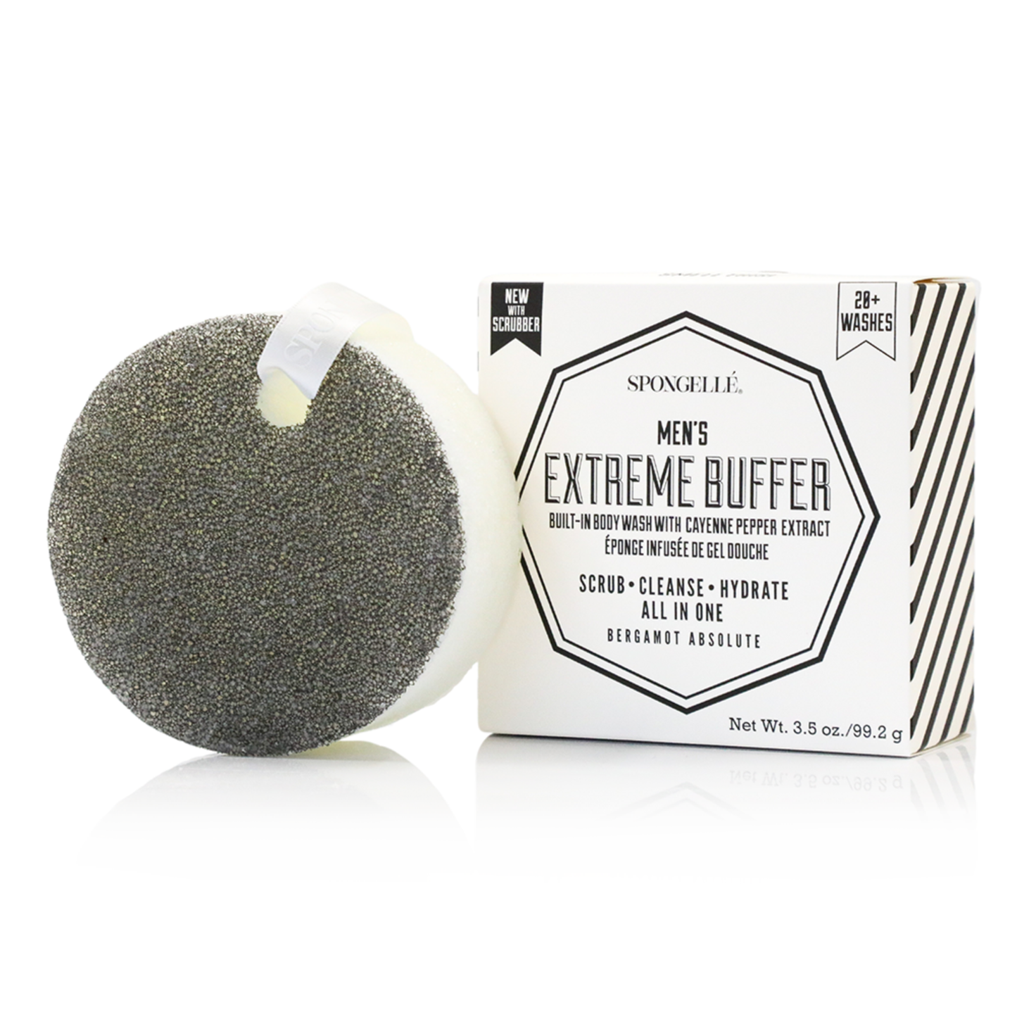 Men's Assorted Buffers with Black Scrubber | 2 New Scents | Spongelle’