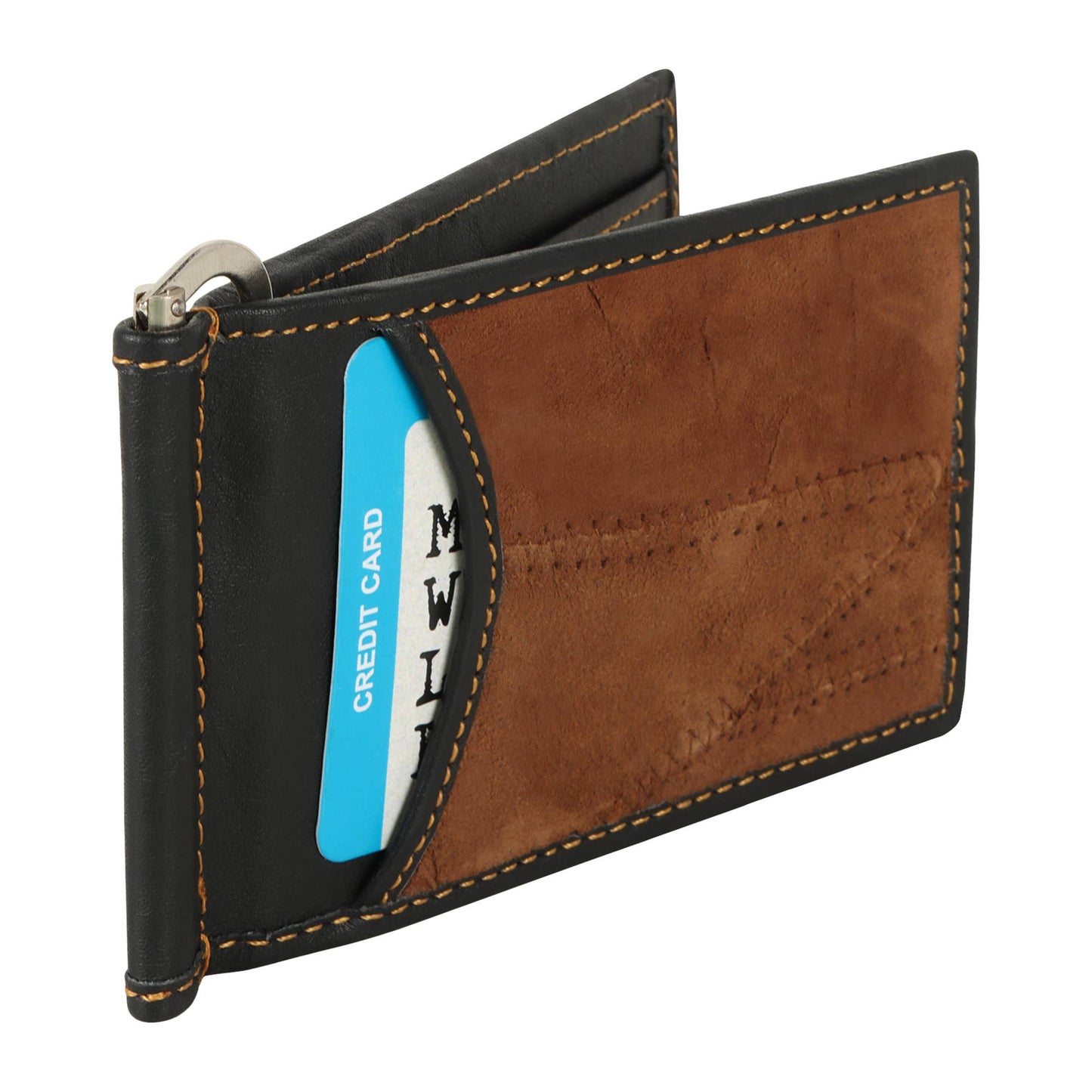 Money Clip Wallet Brown