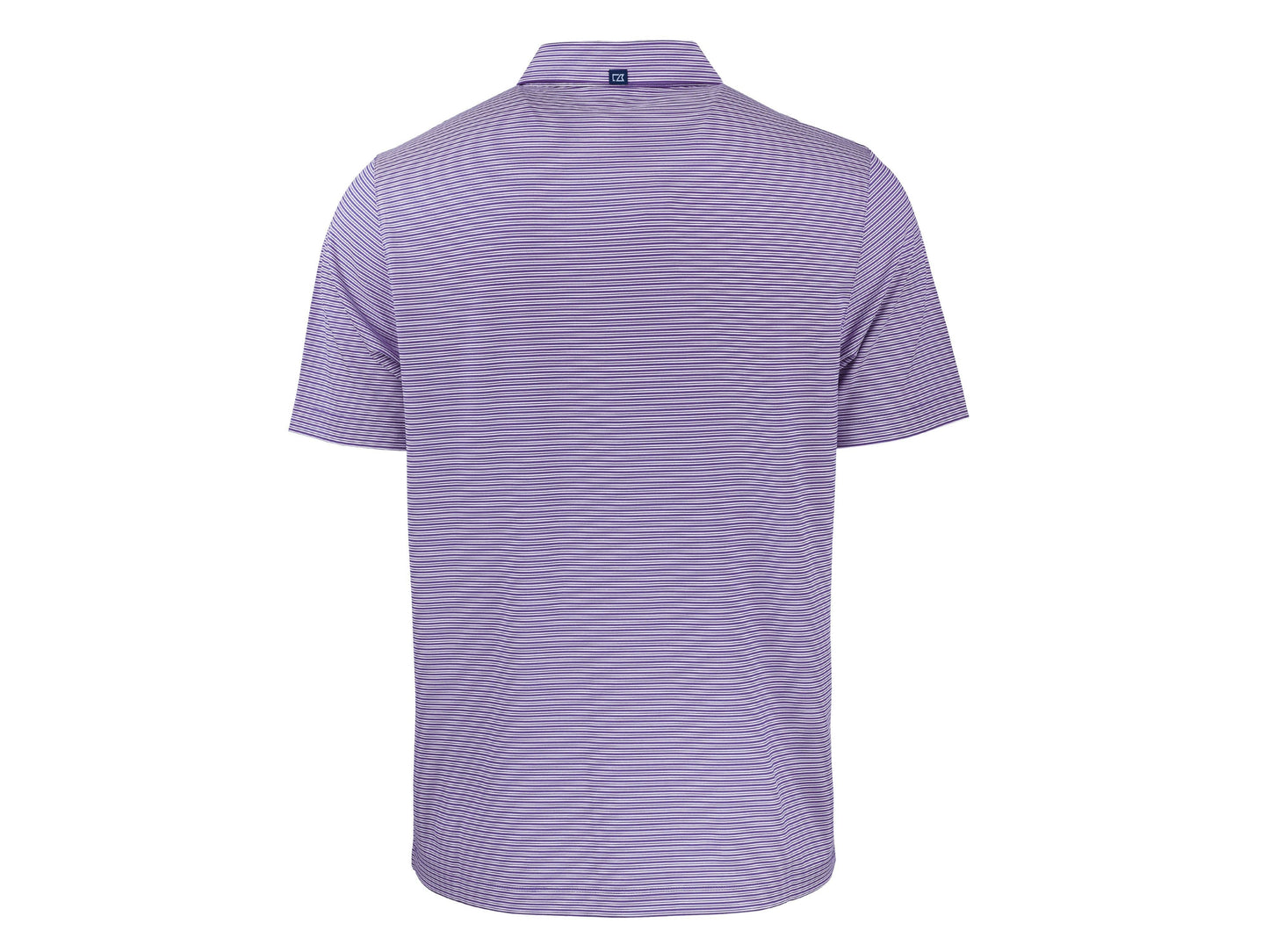 Cutter & Buck Forge Eco Double Stripe Recycled Mens Polo: College Purple/White / Large / MCK01302