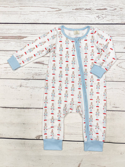 Baby Christmas Sleeper in Toy Soldier Print | SK