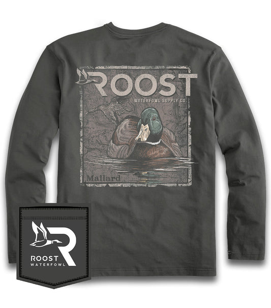 Roost Mallard Stamp L/S T-Shirt | Roost Waterfowl