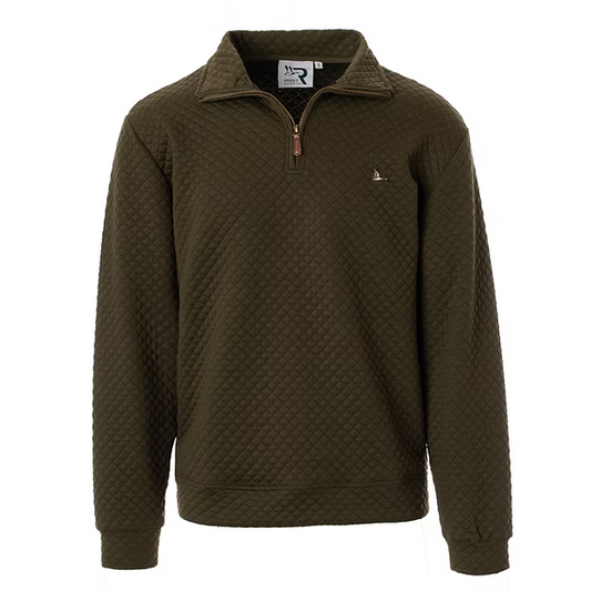 Roost Drake Quarter Zip in Brown | Roost Waterfowl