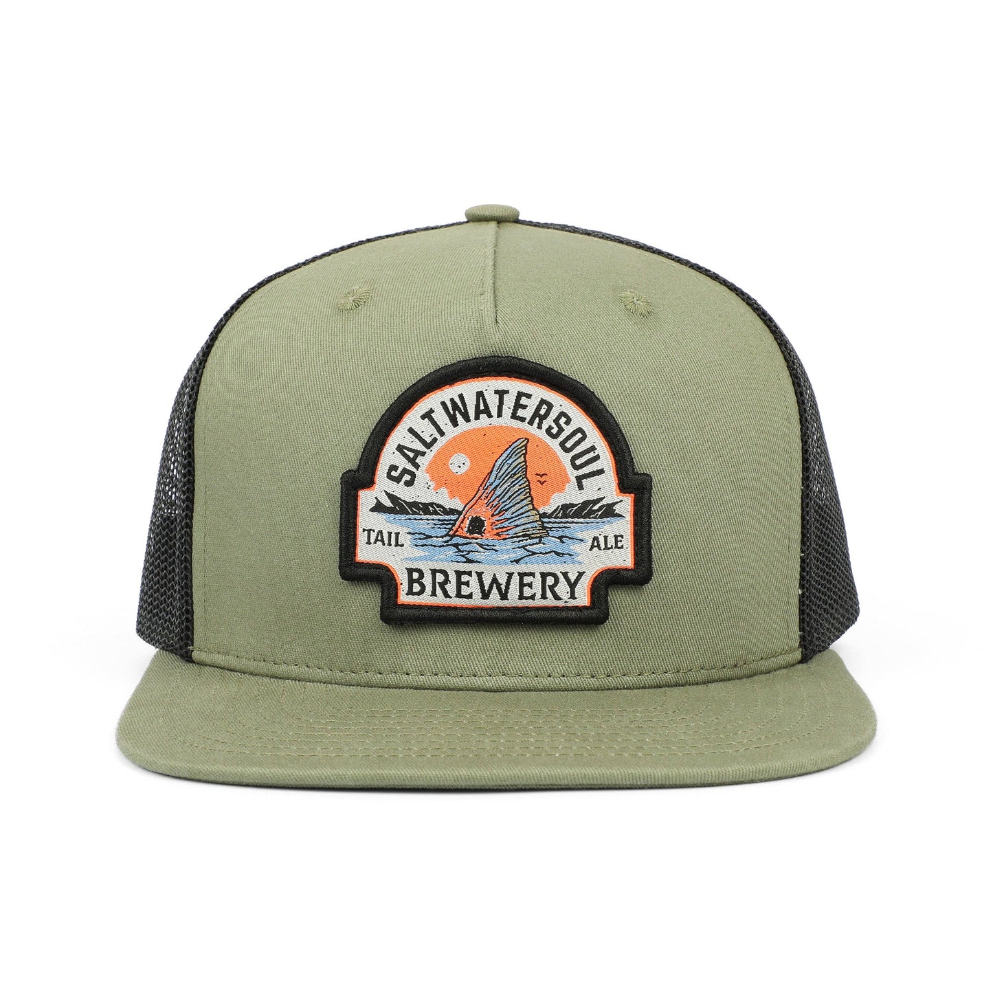 Tail Ale Green Trucker Mesh Snapback Hat| Salt Water Soul