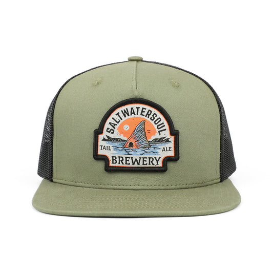 Tail Ale Green Trucker Mesh Snapback Hat| Salt Water Soul